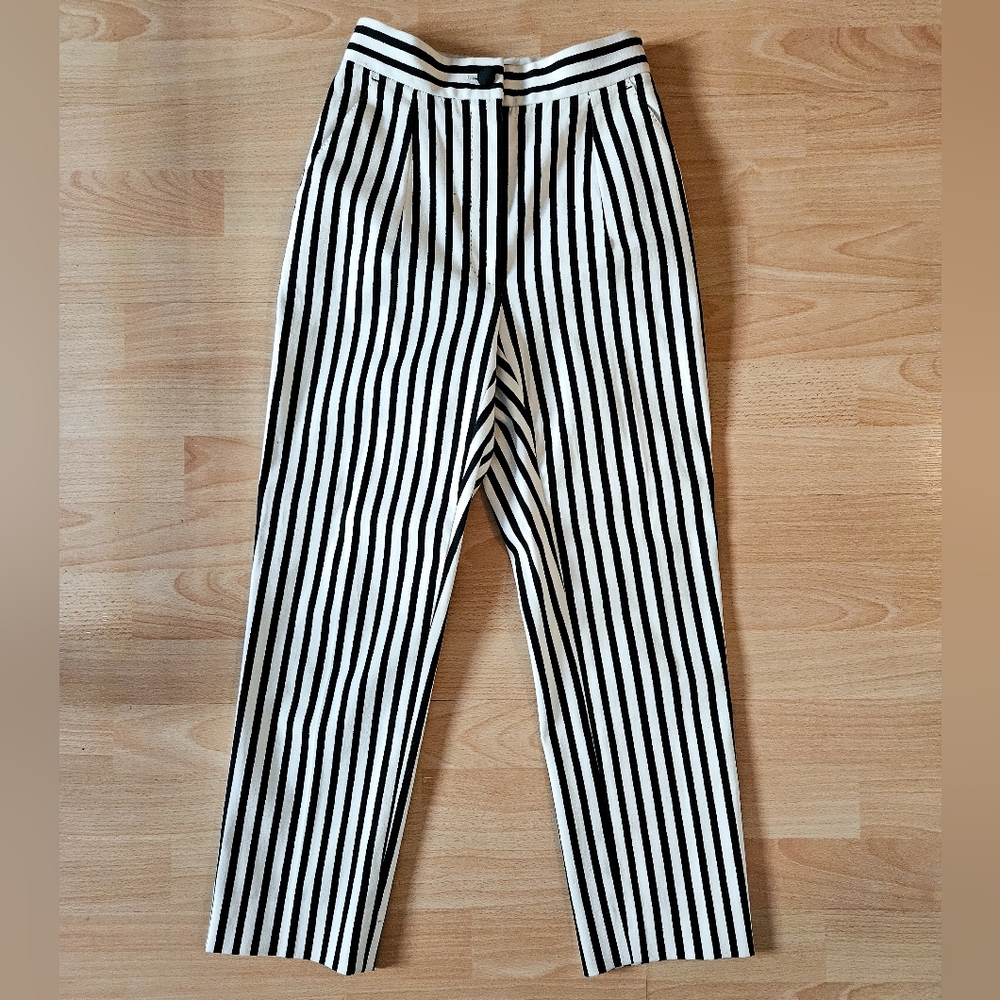 Vintage Dolce & Gabbana Cropped Striped Pants